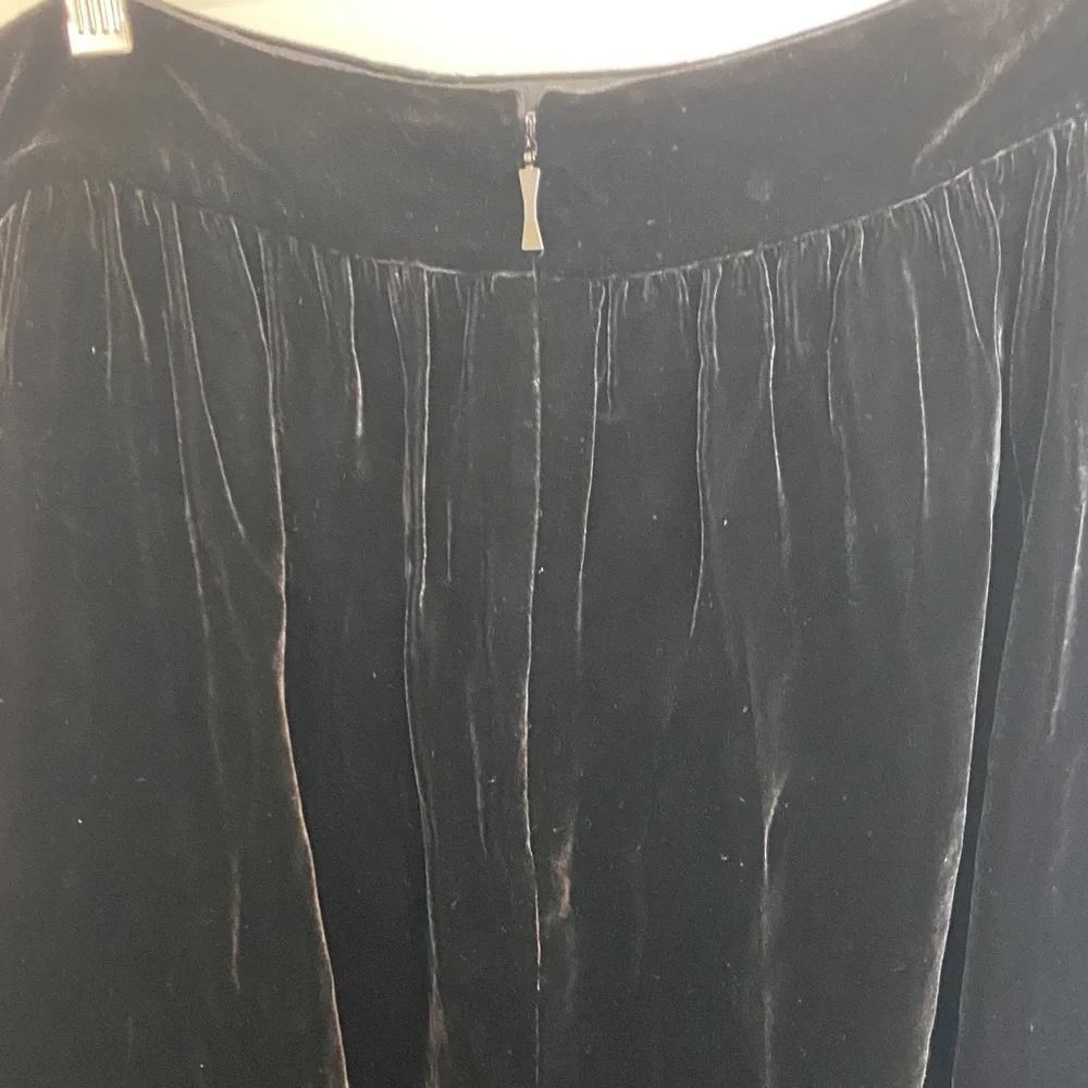 Kate Spade Black Asymmetrical Velvet Skirt